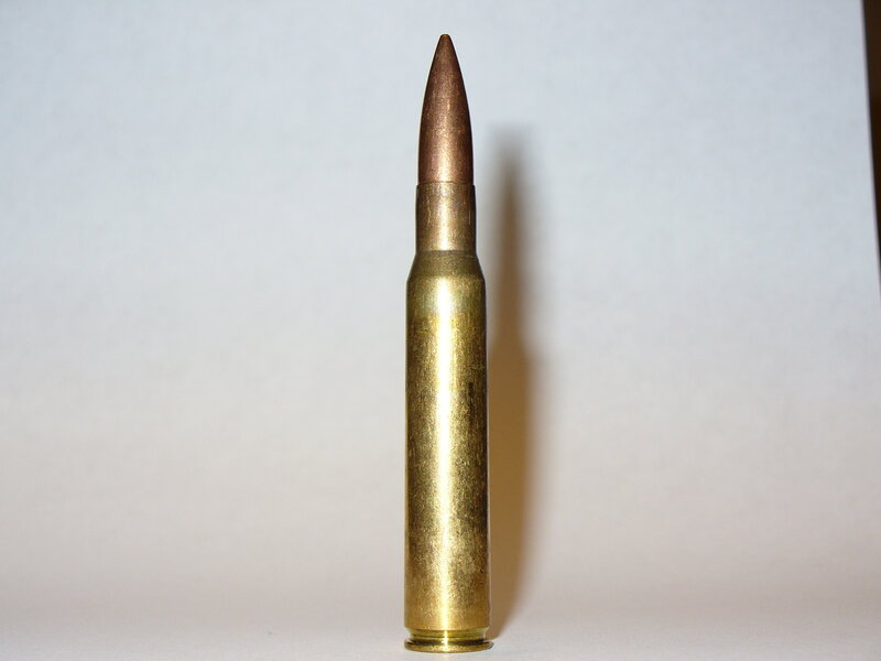 single bullet standing upright