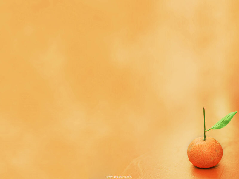 single orange with leaf