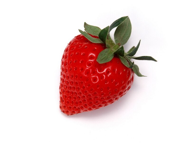 Single Red Strawberry — Neutral