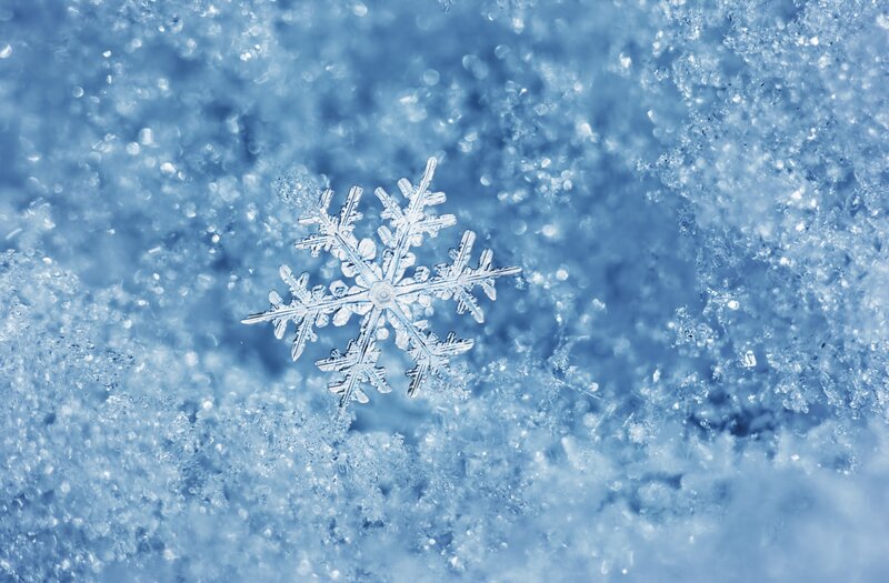 Single Snowflake — Blue
