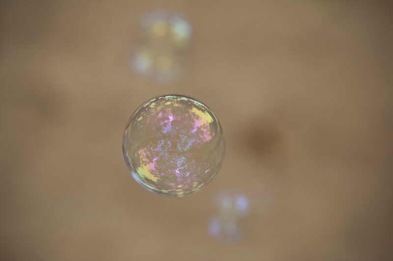Single Soap Bubble — Brown