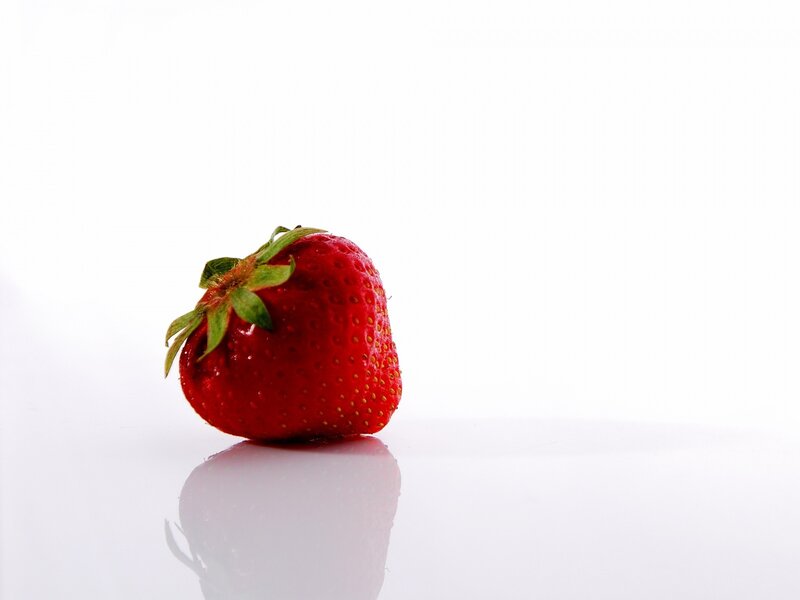 Single Strawberry — Minimalist