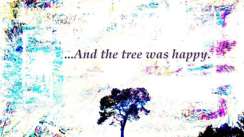 Single Tree in Abstract Landscape