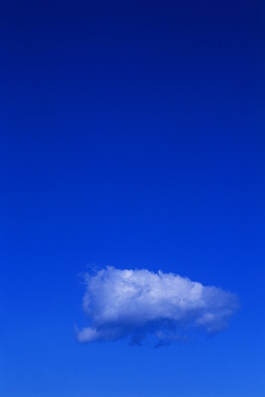 Single White Cloud — Portrait