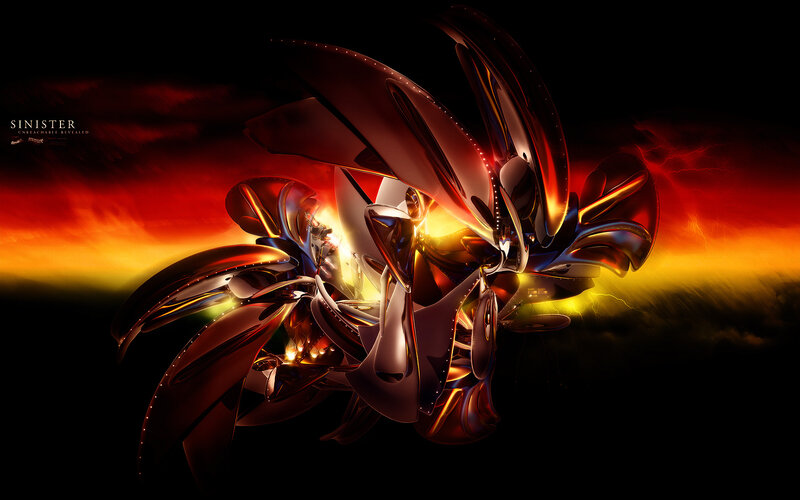Sinister abstract digital art
