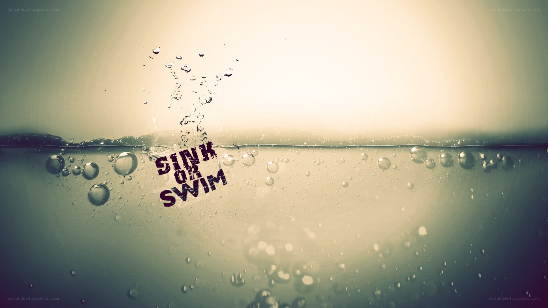 sink or swim underwater scene