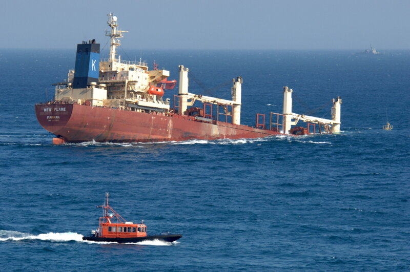 Sinking Cargo Ship