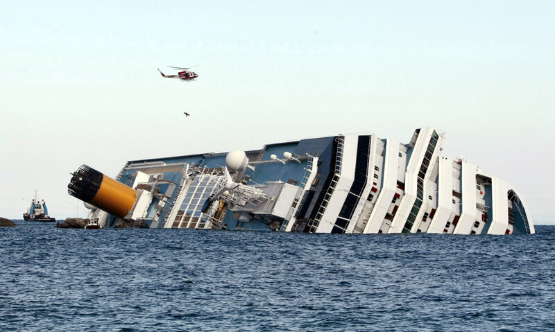 Sinking Cruise Ship — Blue