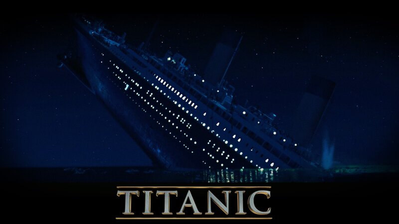 Sinking Ship at Night — Blue, Dramatic