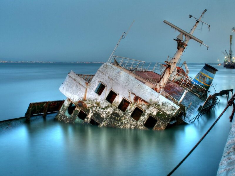 Sinking Ship Wreck