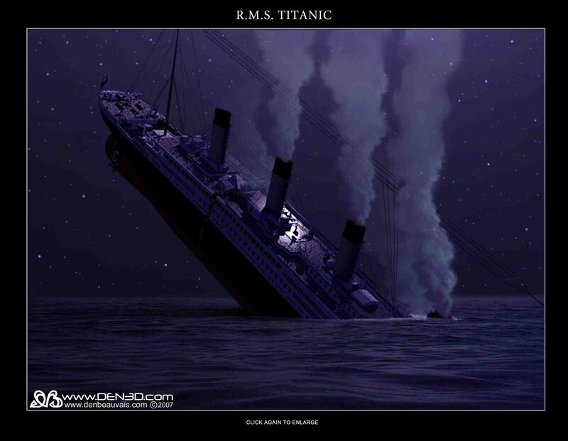 Sinking Titanic Ship