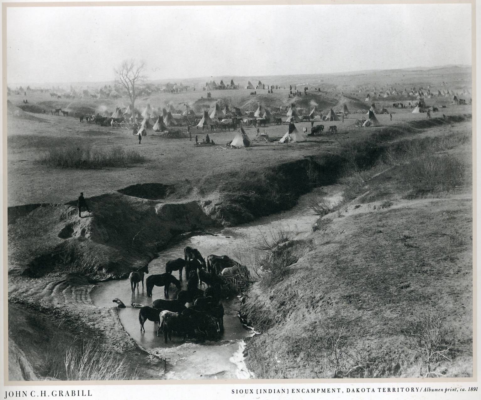 Sioux encampment in Dakota