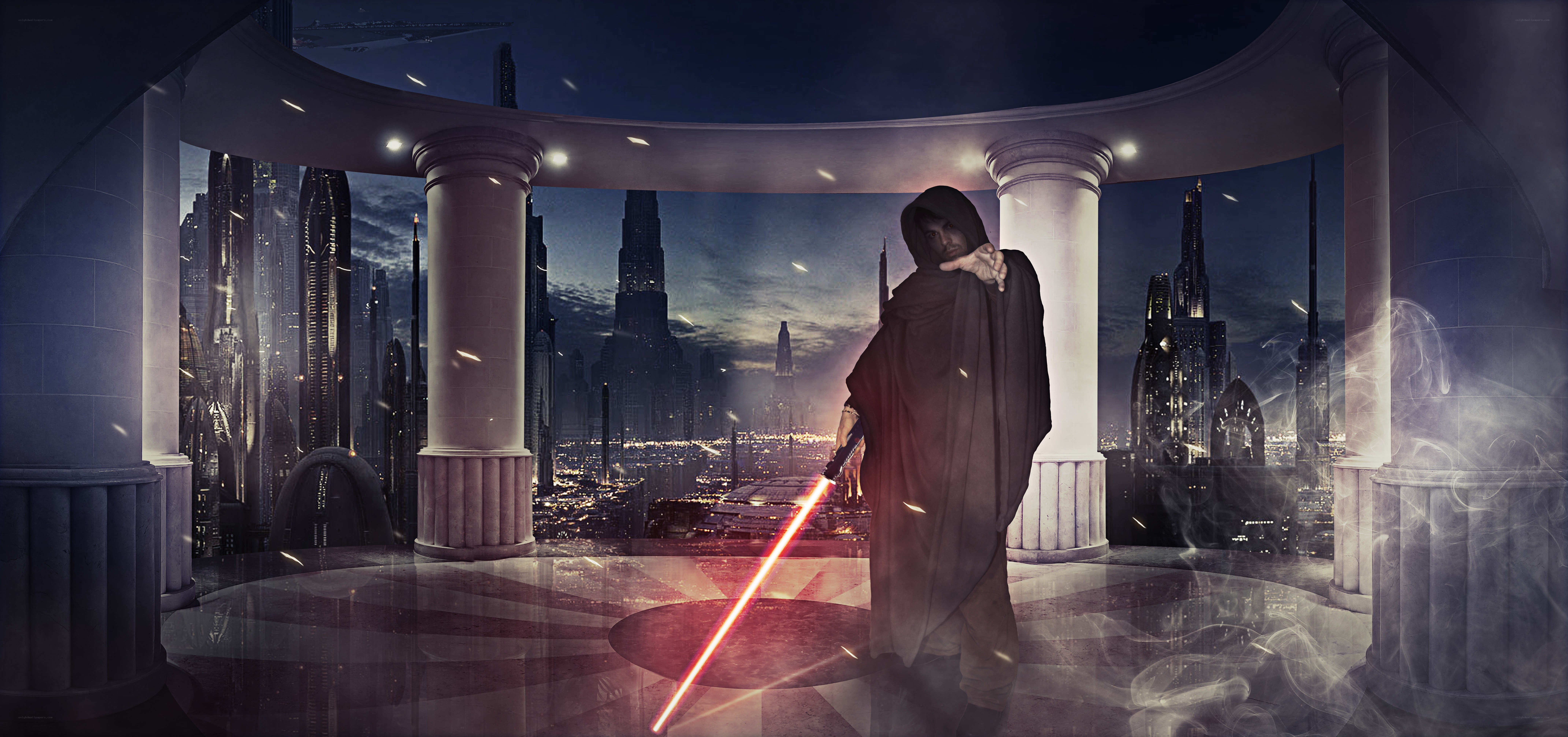 Sith Lord on a balcony