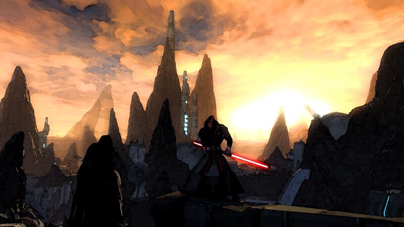 Sith Lord on a rocky planet