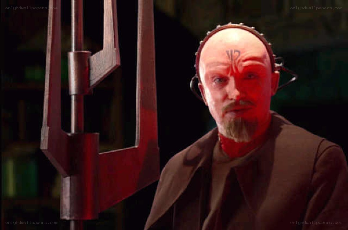 Sith Lord with red lightsaber