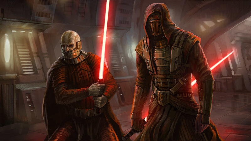 Sith Lords with red lightsabers