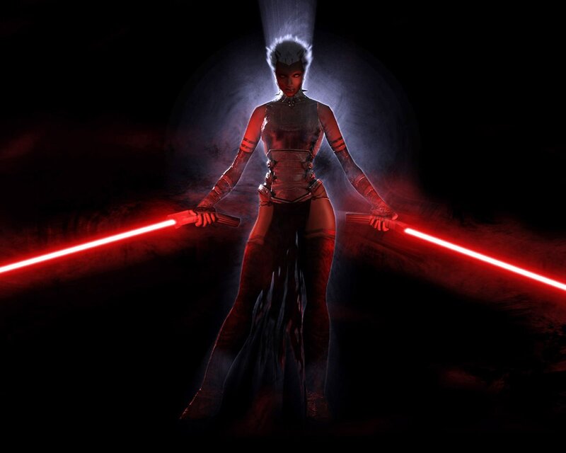 Sith warrior with dual lightsabers