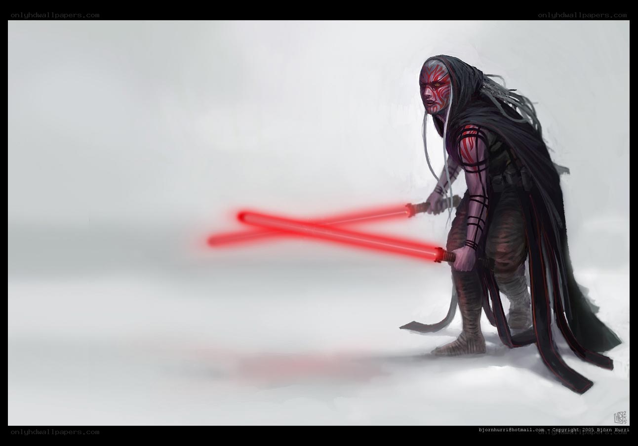 Sith warrior with dual lightsabers