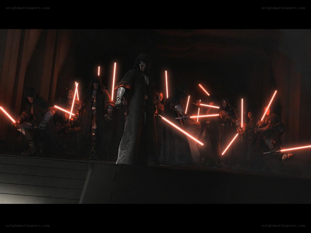 Sith warriors with red lightsabers