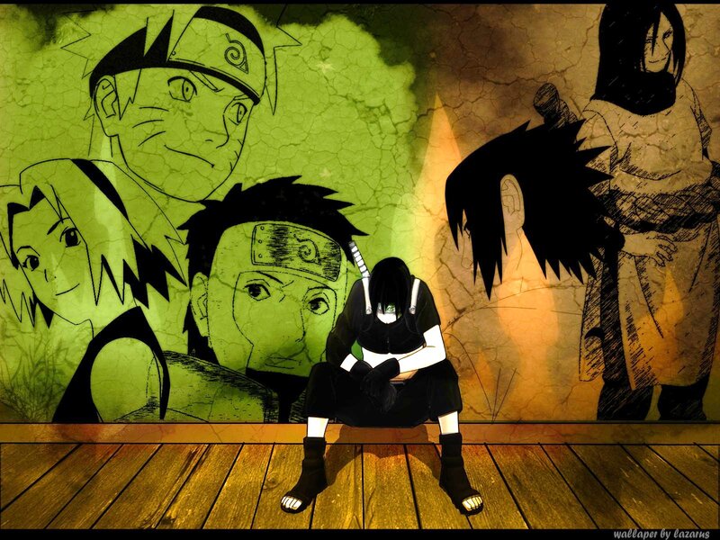 Sitting Anime Character — Green