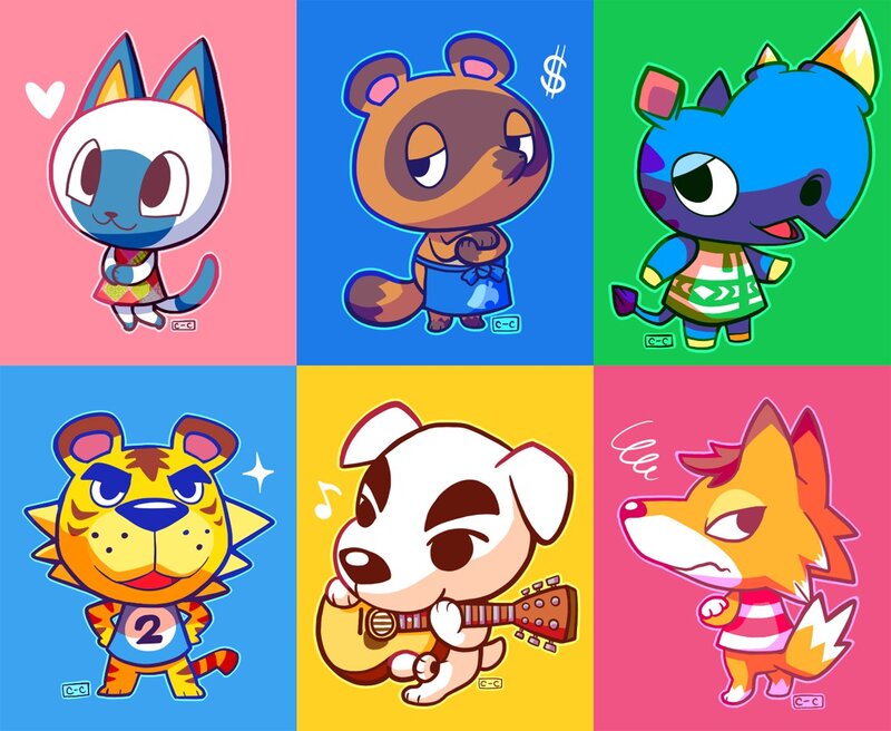Six Animal Characters