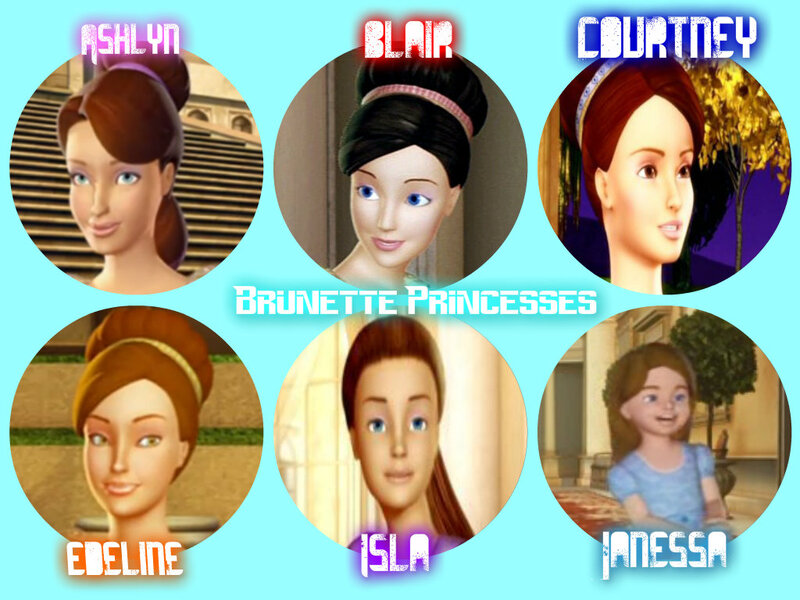 Six Animated Princess Characters