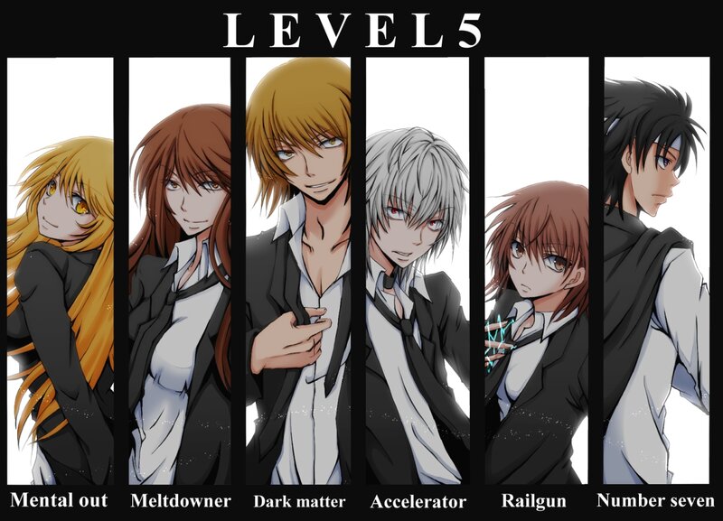 Six Anime Characters — Black, Dramatic, Suits