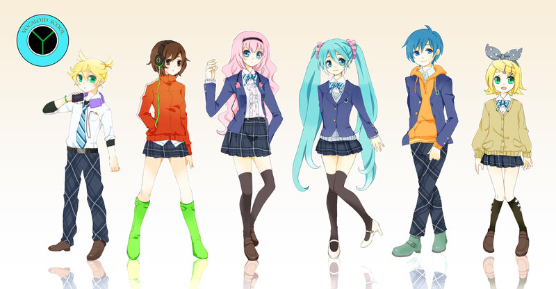 Six Anime Characters — Blue