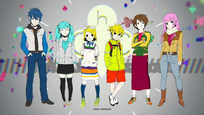 Six Anime Characters — Gray