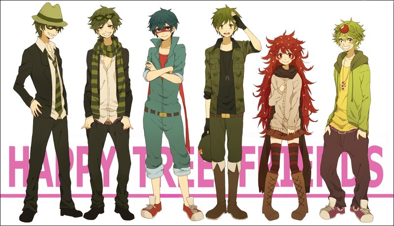 Six Anime Characters — Green