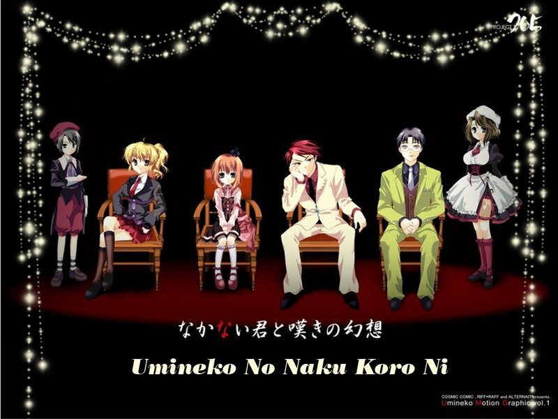Six Anime Characters on Stage