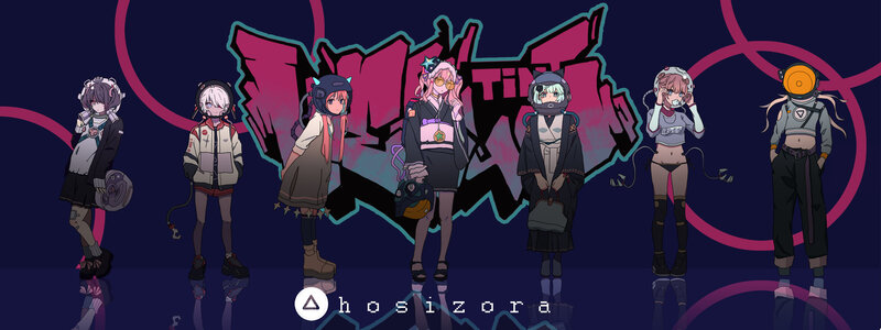 Six Anime Characters — Purple