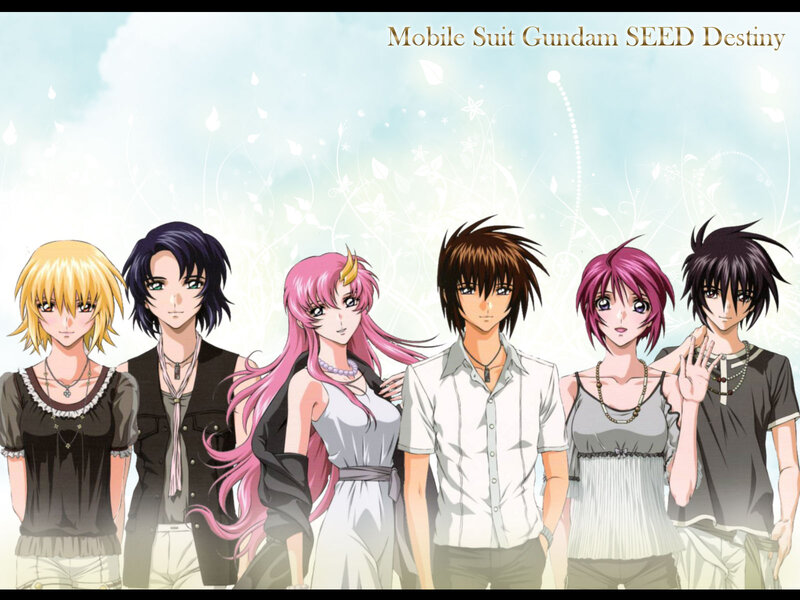 Six Anime Characters — White, Calm