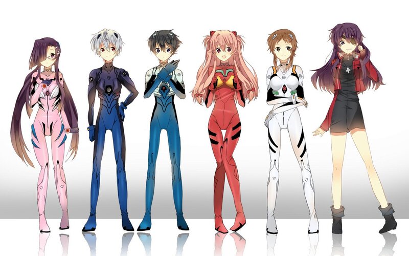 Six Anime Characters — White, Neutral