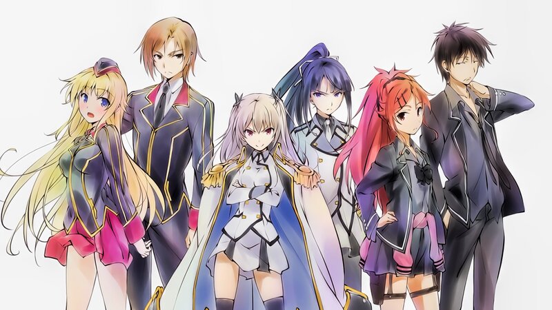 Six Anime Characters — White, Neutral, Uniforms