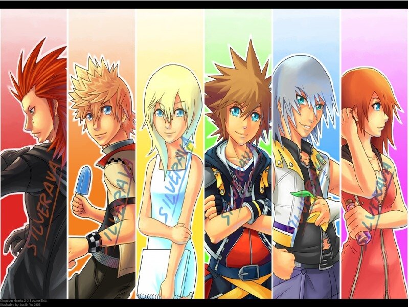 Six Anime Characters — Yellow