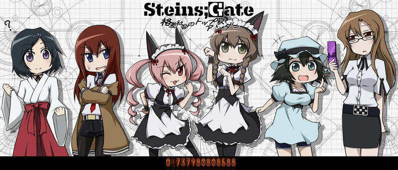 Six Anime Girls in Various Outfits
