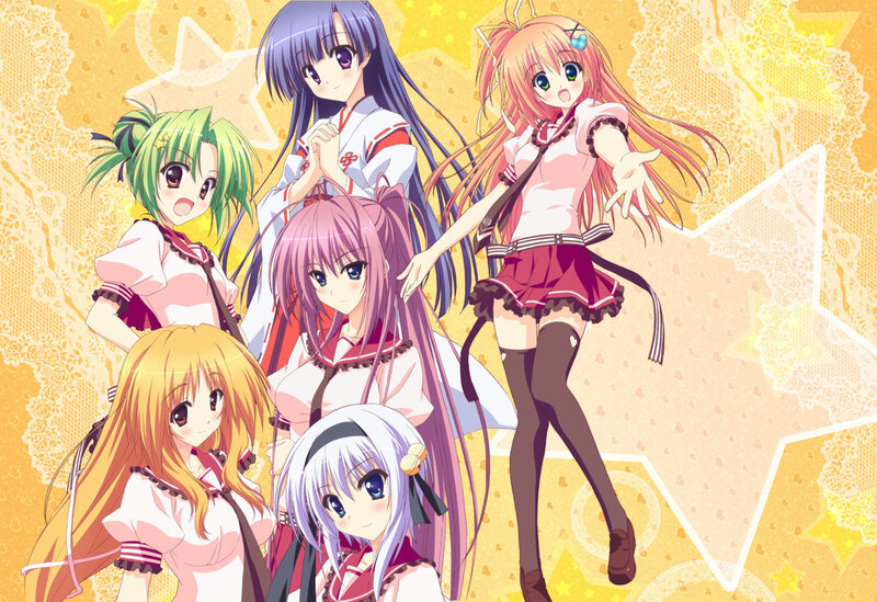 Six Anime Girls — Yellow