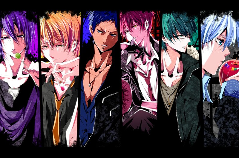 Six Anime Male Characters