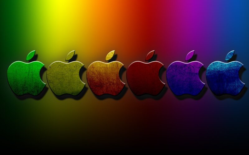Six Apple Logos — Green