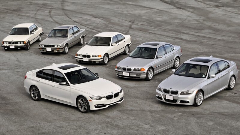 Six BMW Cars — Silver, Neutral