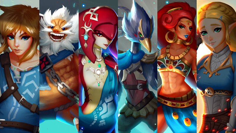 Six Characters in Fantasy Armor