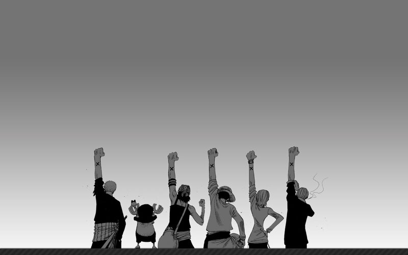 Six Characters Raising Fists — Black