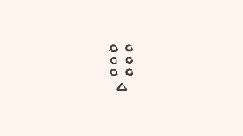 Six Circles and a Triangle