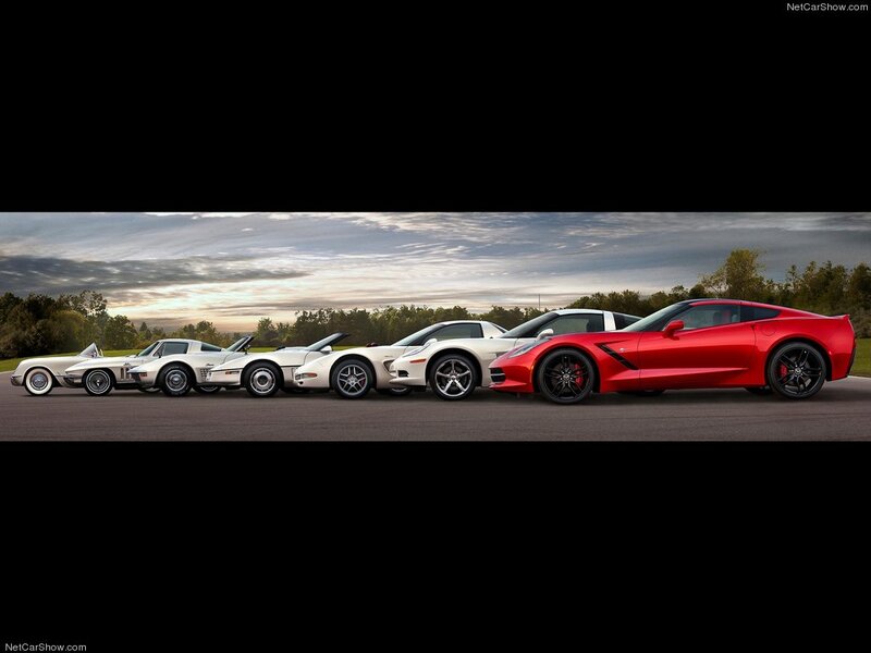 Six Corvette Cars