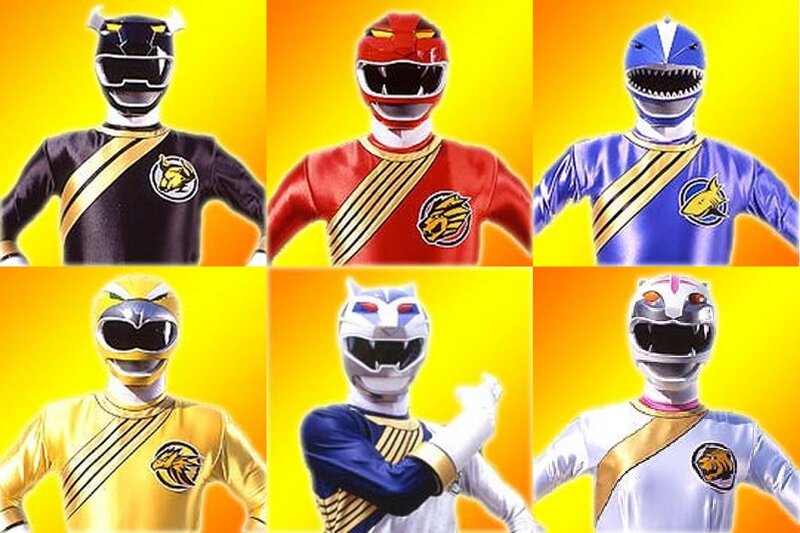 Six Costumed Characters