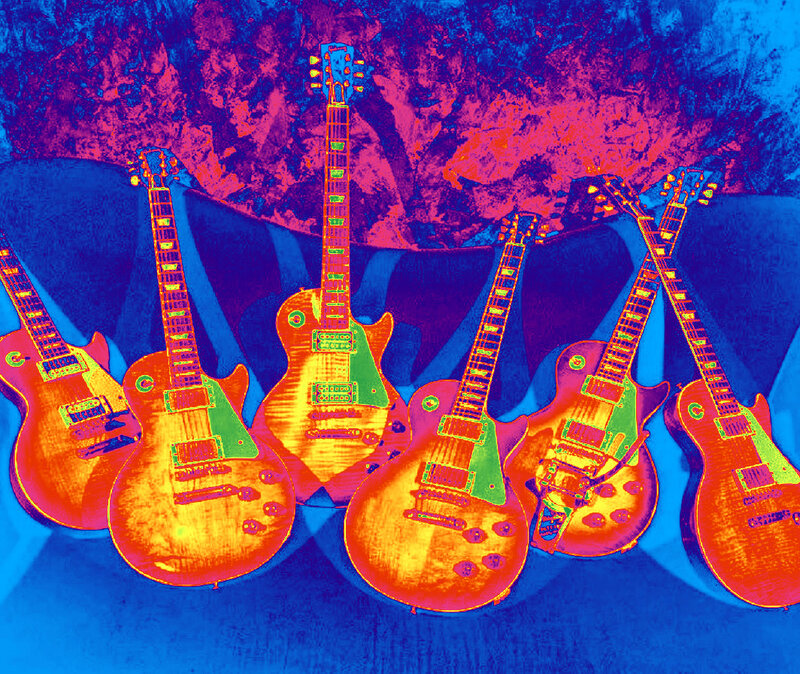 Six Electric Guitars