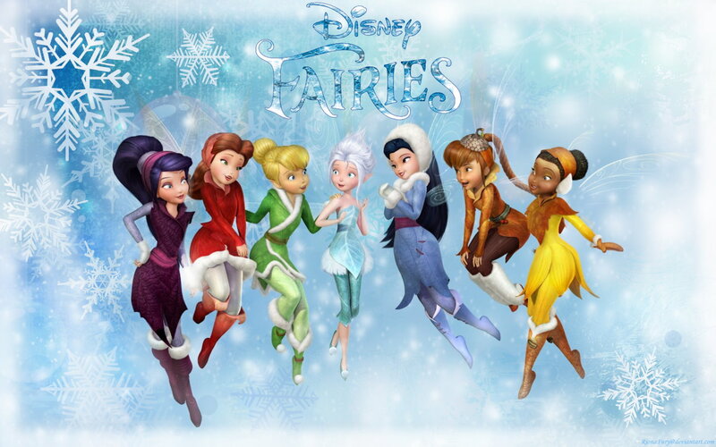 Six Fairies in Winter Clothes