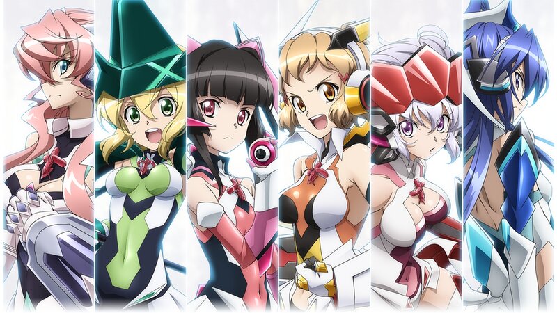 Six Female Anime Characters — White