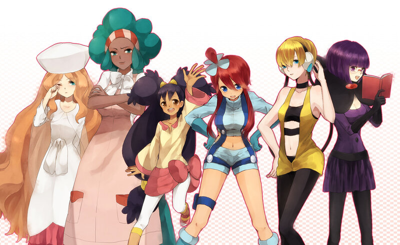 Six Female Characters — White